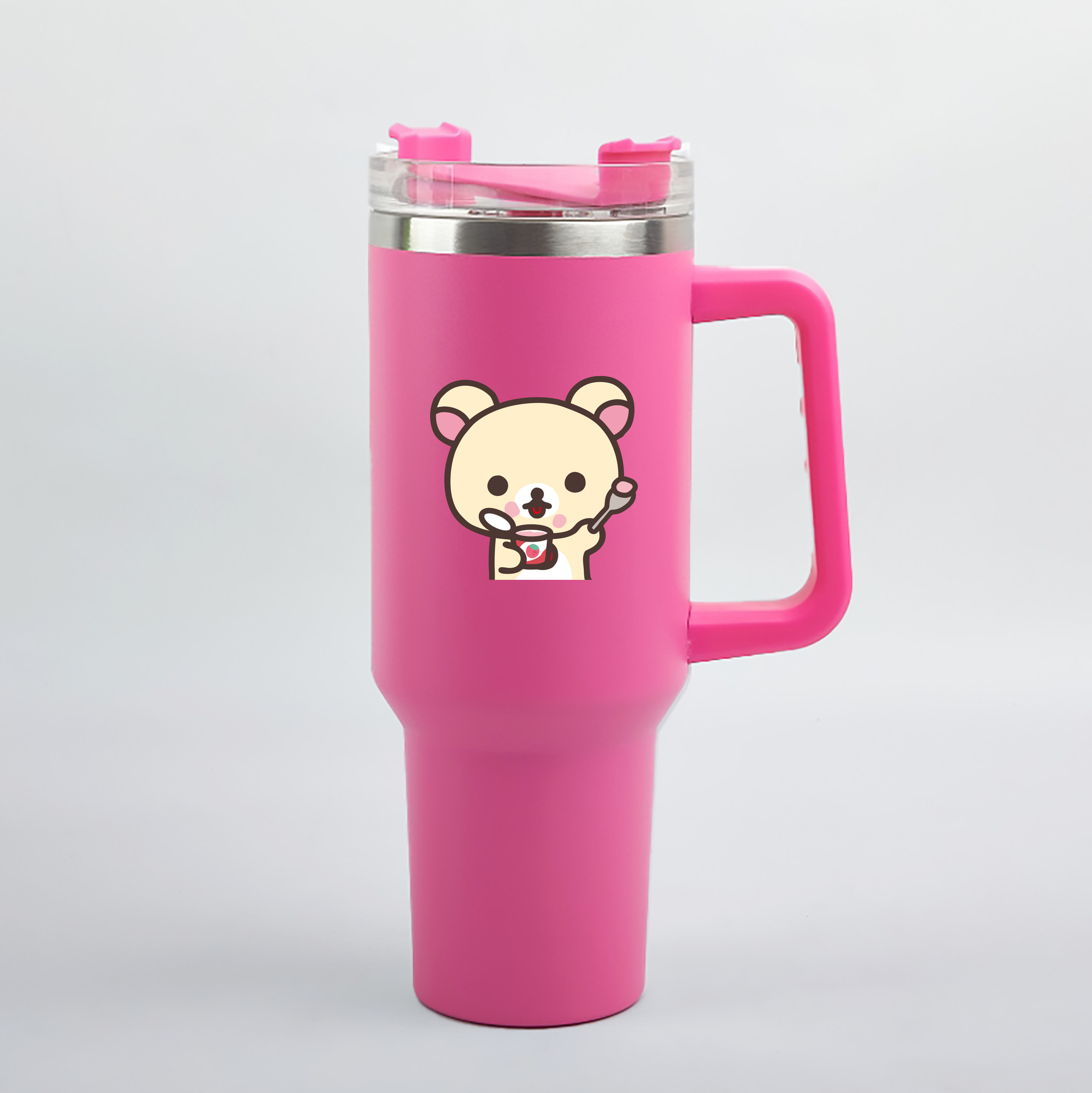 （画像用） リラックマ リラックマ キイロイトリ Rilakkuma Korilakkuma Kiiroitori 1200mL車用タンブラー（カラープリント）